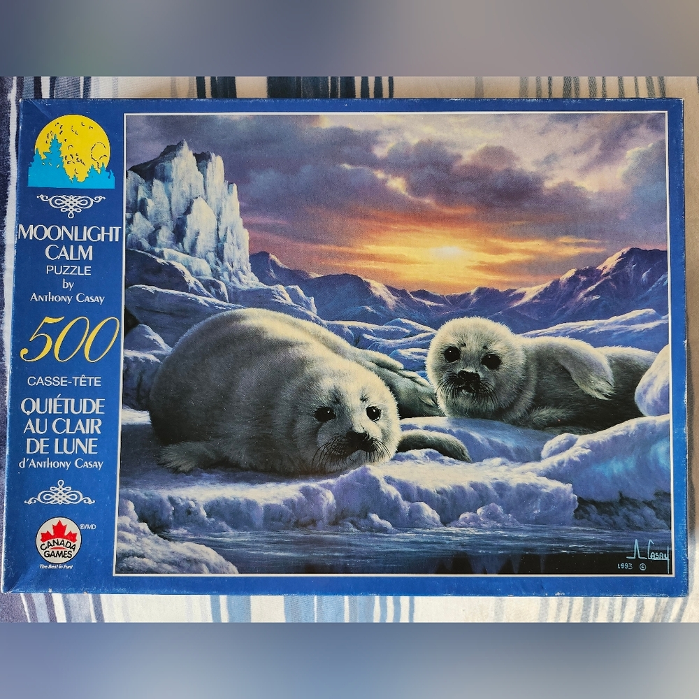 Beautiful Vintage 500 Piece SEAL Puzzle 🦭❄️